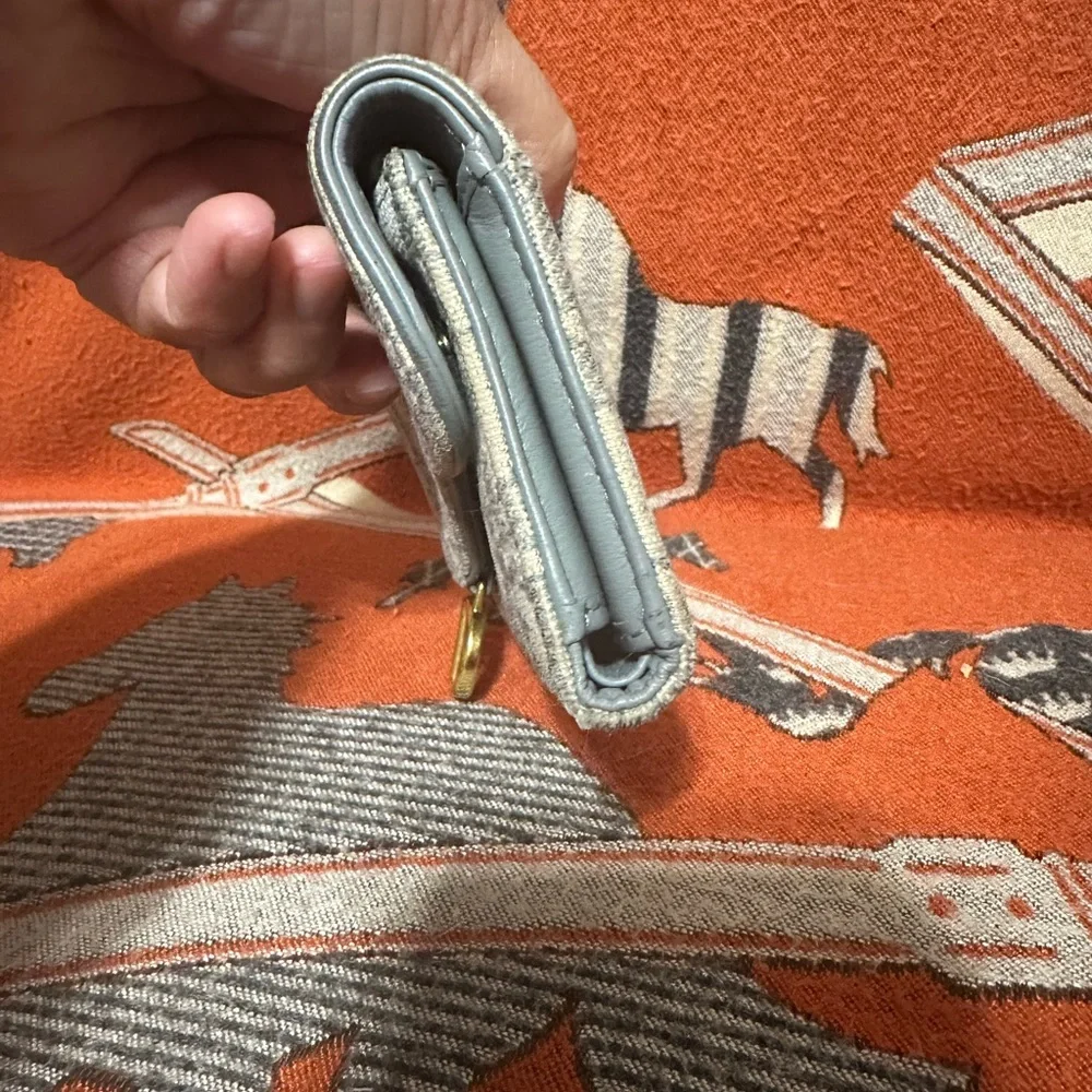 CHRISTIAN DIOR ❤️🌟OBLIQUE SADDLE LOTUS FOLDED WALLET⭐️